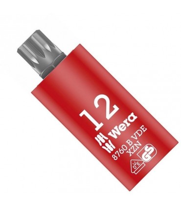 Wera 8760 B VDE HF İzole 3/8" Lokma Multipoint Bits M12 05004942001