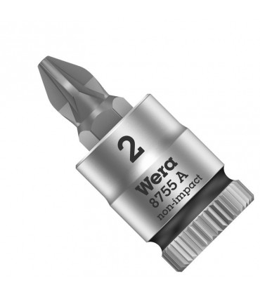 Wera 8755 A Zyklop 1/4" Lokma Pozidriv Bits 28mm PZ2 05003354001