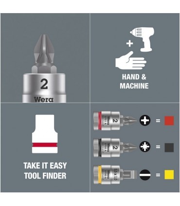 Wera 8751 A Zyklop 1/4" Lokma Yıldız Bits 28mm PH1 05003350001