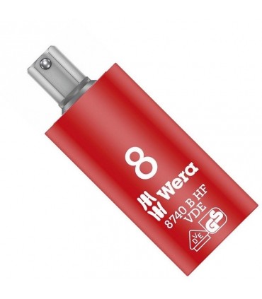 Wera 8740 B VDE HF İzole 3/8" Lokma HexPlus Bits 8mm 05004903001