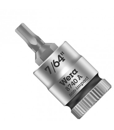 Wera 8740 A Zyklop 1/4" Lokma HexPlus Bits 28mm 7/64" 05003382001