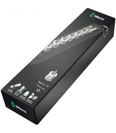 Wera 8740 A HF Zyklop 1/4" Lokma HexPlus Bits 28mm Set 05003881001