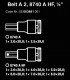 Wera 8740 A HF Zyklop 1/4" Lokma HexPlus Bits 28mm Set 05003881001