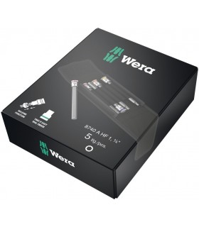 Wera 8740 A HF Zyklop 1/4" Lokma HexPlus Bits 10mm 5li 05003345001