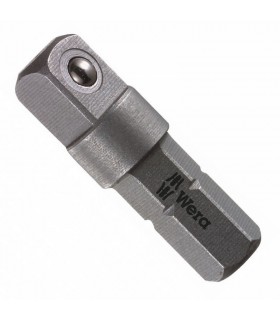 Wera 870/1 Bits Lokma Adaptör 1/4" Altıgen-1/4" Kare 25mm 05136000001