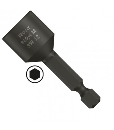 Wera 869/4 Nutsetter Bits Bağlantılı Lokma 50x12mm 05060407001