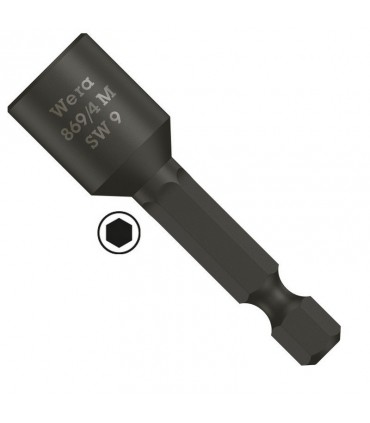 Wera 869/4 M Nutsetter Bits Bağlantılı Lokma Mıknatıslı 65x9,0mm 05060230001