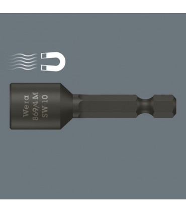 Wera 869/4 M Nutsetter Bits Bağlantılı Lokma Mıknatıslı 65x7,0mm 05060220001