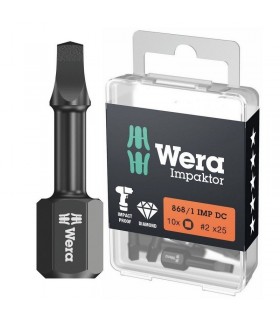 Wera 868/1 IMP DC Kare Bits Uç R2x25mm 10 Adet 05057631001
