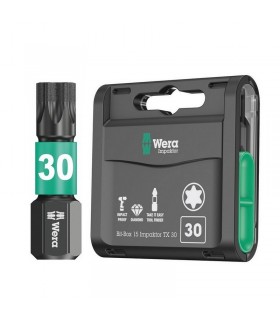 Wera 867/1 IMP DC Torx Bits Uç 25mm TX30 15 Adet 05057776001
