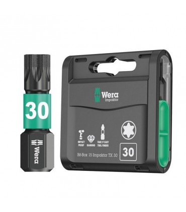 Wera 867/1 IMP DC Torx Bits Uç 25mm TX30 15 Adet 05057776001