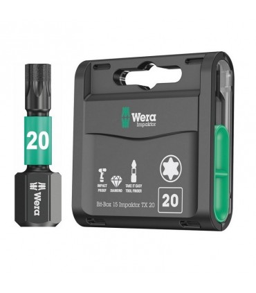 Wera 867/1 IMP DC Torx Bits Uç 25mm TX20 15 Adet 05057772001