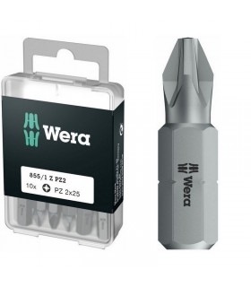 Wera 855/1 Z Pozidriv Bits Uç 25mm PZ2 10 Adet 05072404001