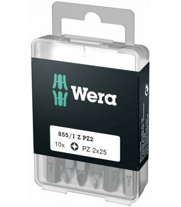 Wera 855/1 Z Pozidriv Bits Uç 25mm PZ2 10 Adet 05072404001