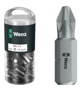 Wera 855/1 Z Pozidriv Bits Uç 25mm PZ2 100 Adet 05072444001