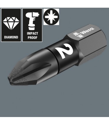 Wera 855/1 IMP DC Impaktor Pozidriv Bits Uç 25mm PZ1 10 Adet 05057620001