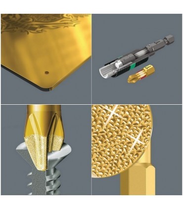 Wera 855/1 BDC SB Pozidriv Bits PZ2x25mm 05073337001