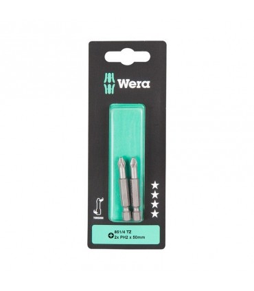 Wera 851/4 TZ Yıldız Bits Uç 2 x 50mm PH2 05134381001