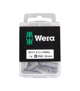 Wera 851/1 Z Yıldız Bits Uç 25mm PH2 10 Adet 05072401001