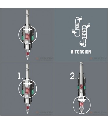 Wera 840/1 BTZ HexPlus Bits Uç 25x4,0mm 05056684001
