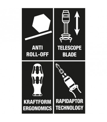 Wera 817 R Rapidaptor Bits Tutuculu Tornavida 05051482001