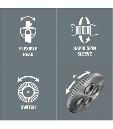 Wera 8100 SC6 Zyklop Speed Cırcır 1/2" Lokma Bits Seti 05004076001