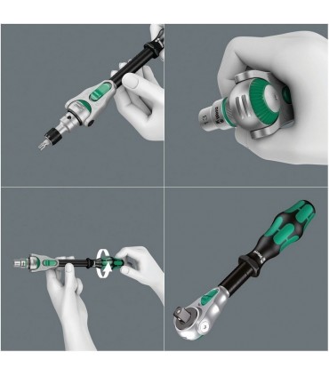 Wera 8100 SC6 Zyklop Speed Cırcır 1/2" Lokma Bits Seti 05004076001