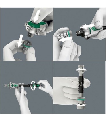 Wera 8100 SC2 Zyklop Speed Cırcır 1/2" Lokma Bits Seti 05003645001