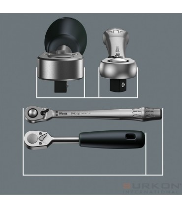 Wera 8100 SB8 Zyklop Cırcır 3/8" Lokma Bits Seti 05004048001