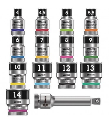 Wera 8100 SA ALL Zyklop Cırcır 1/4" Lokma Bits Seti 05003755001