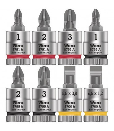 Wera 8100 SA ALL Zyklop Cırcır 1/4" Lokma Bits Seti 05003755001