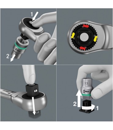 Wera 8100 SA7 Zyklop Cırcır 1/4" Lokma Bits Seti 05004017001