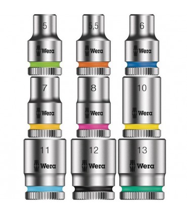 Wera 8100 SA6 Zyklop Cırcır 1/4" Lokma Bits Seti 05004016001