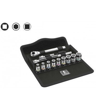 Wera 8100 SA12 HF Zyklop Metal Cırcır 1/4" Lokma Seti 05003756001