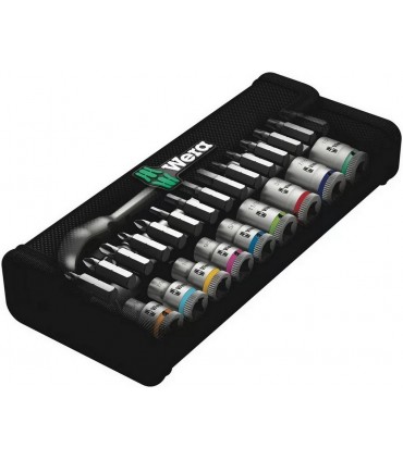 Wera 8100 SA10 Zyklop Metal Cırcır Lokma Bits Seti 1/4" Imperyal 05004020001