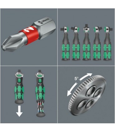 Wera 8009 Zyklop 3/8" Cırcır Bits Seti 05004280001