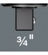 Wera 7783E Geçmeli Sabit Kafa Tork Ucu 14x18mm 3/4" İtmeli sürücü 05078710001