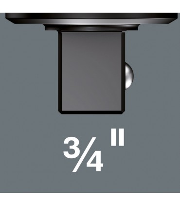 Wera 7783E Geçmeli Sabit Kafa Tork Ucu 14x18mm 3/4" İtmeli sürücü 05078710001