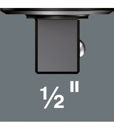 Wera 7772C Geçmeli Yön Tekerli Cırcırlı Tork Ucu 9x12mm 1/2" 05078637001