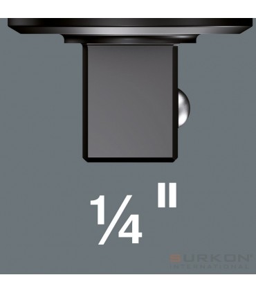 Wera 7772A Geçmeli Yön Tekerli Cırcırlı Tork Ucu 9x12mm 1/4" 05078635001