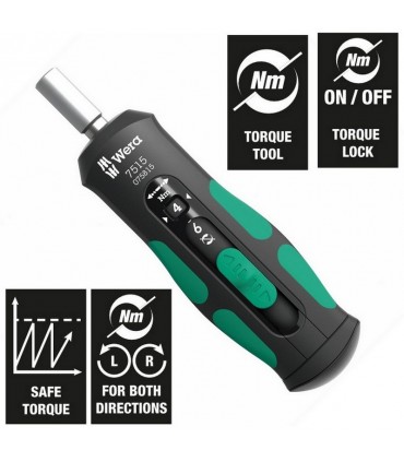 Wera 7515/7 Safe-Torque Speed 2-6Nm Bisiklet 1 Seti 05075850001