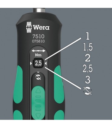 Wera 7510 Safe-Torque Speed 1-3Nm Torklu Tornavida 05075810001