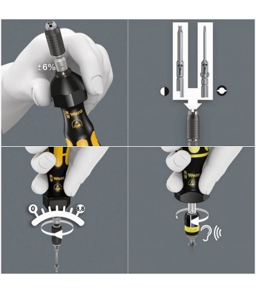 Wera 7456 ESD 30-100Ncm Önayarlı Tork Tornavida 30Ncm 4mm Hios 05074828001