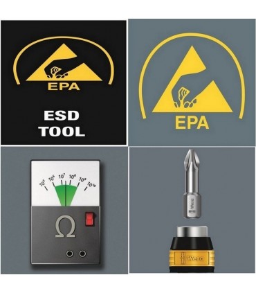 Wera 7452 ESD 90-150Ncm Önayarlı Torklu Tornavida 90Ncm 05074824001