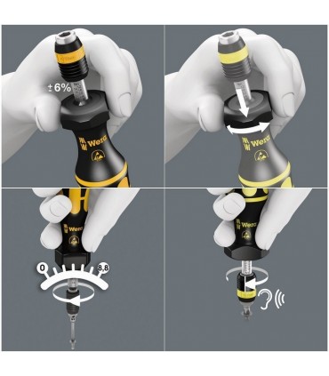 Wera 7452 ESD 0.9-1.5Nm Önayarlı Torklu Tornavida 05074824010