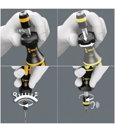 Wera 7451 ESD 30-100Ncm Önayarlı Torklu Tornavida 30Ncm 05074822001