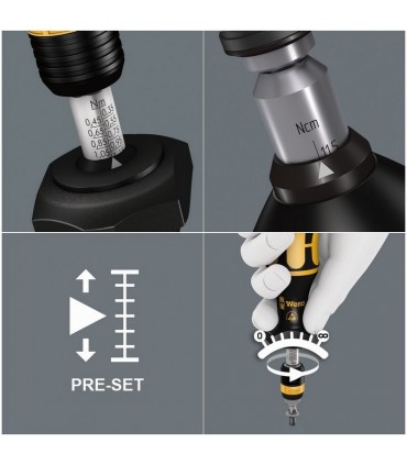 Wera 7450 ESD 10-34Ncm Önayarlı Torklu Tornavida 10Ncm 05074820001