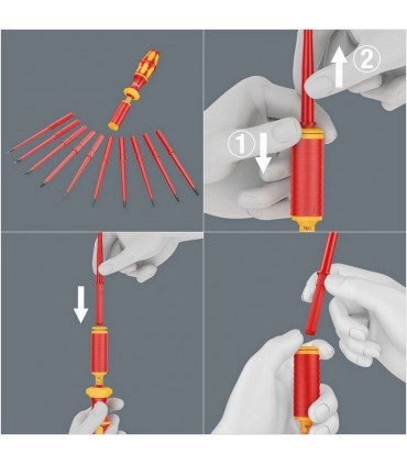 Wera 7444 VDE 1,7-3,5Nm Torklu Tornavida 9mm 05074757001