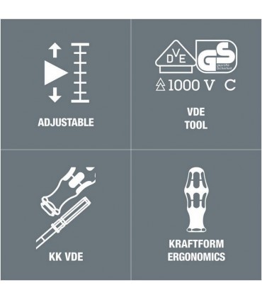 Wera 7441 VDE 1,2-3Nm Torklu Tornavida 9mm 05074750001