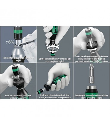 Wera 7430 Tork Ayarlı Tornavida 0.1-0.34Nm 05074770001
